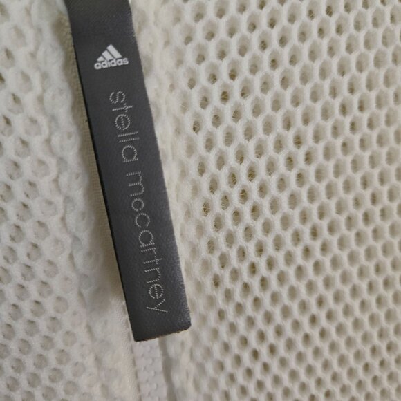 Stella Mccartney x Adidas White Mesh Bomber Jacket Designer Size XS - Picture 4 of 10